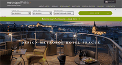 Desktop Screenshot of metropolhotel.cz